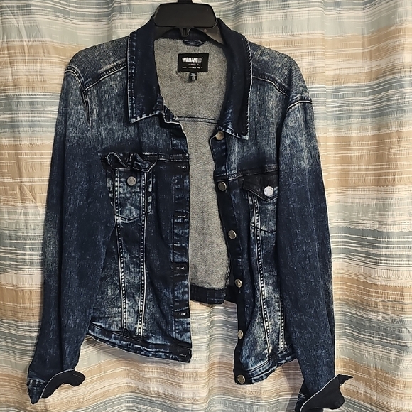William Rast Junior Size Indigo Denim Long Sleeve Button Jacket - Picture 1 of 5